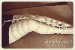 bdsmgeek:  bytehermit:  Introducing shibari