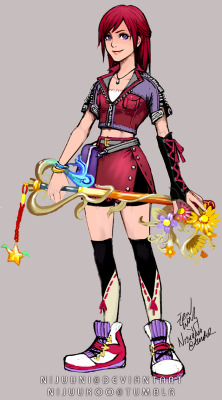 nijuukoo:  AHHHHH My concept for KH3 Kairi,