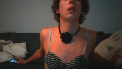 sissyalex158:  hehe its me on omegle having fun :D if you want more tell me 