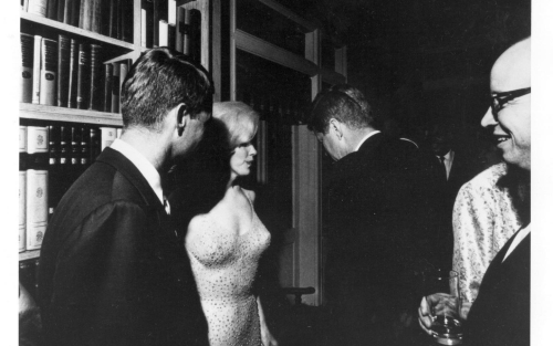 Only known picture of President Kennedy and Marilyn Monroe together at private party - May 20, 1962
