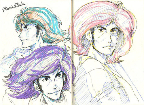 myrame-y:A tour of my sketchbook pt.4some bad anatomy, other anime characters, part 3 Goemon, but mo
