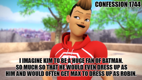 miraculousladybug-confessions:“I imagine Kim to be a huge fan of Batman. So much so that he wo