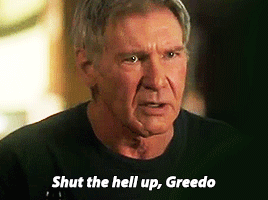 mamalaz:  The modern adventures of Han and Ben Kylo feat. Greedo (Manip AU)Han tries