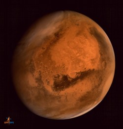 explorationimages:  A new image of Mars from India’s Mars Orbiter Mission.