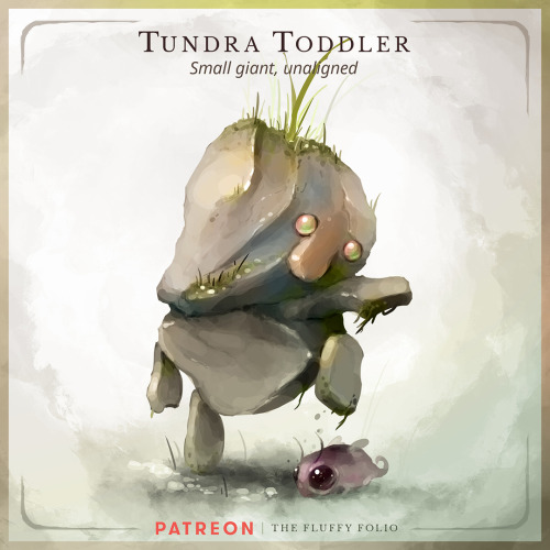 Tundra Toddler – Small giant, chaotic neutralThis small-sized giant is in fact the offspring o