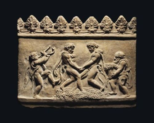 sadighgallery:A ROMAN TERRACOTTA ‘CAMPANA’ RELIEF - EARLY 1ST CENTURY B.C.With a Dionysi