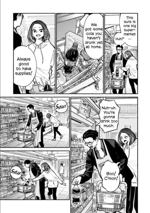 z-ephyrs:This ex yakuza member and his wife going grocery shopping together is the cutest, most pure
