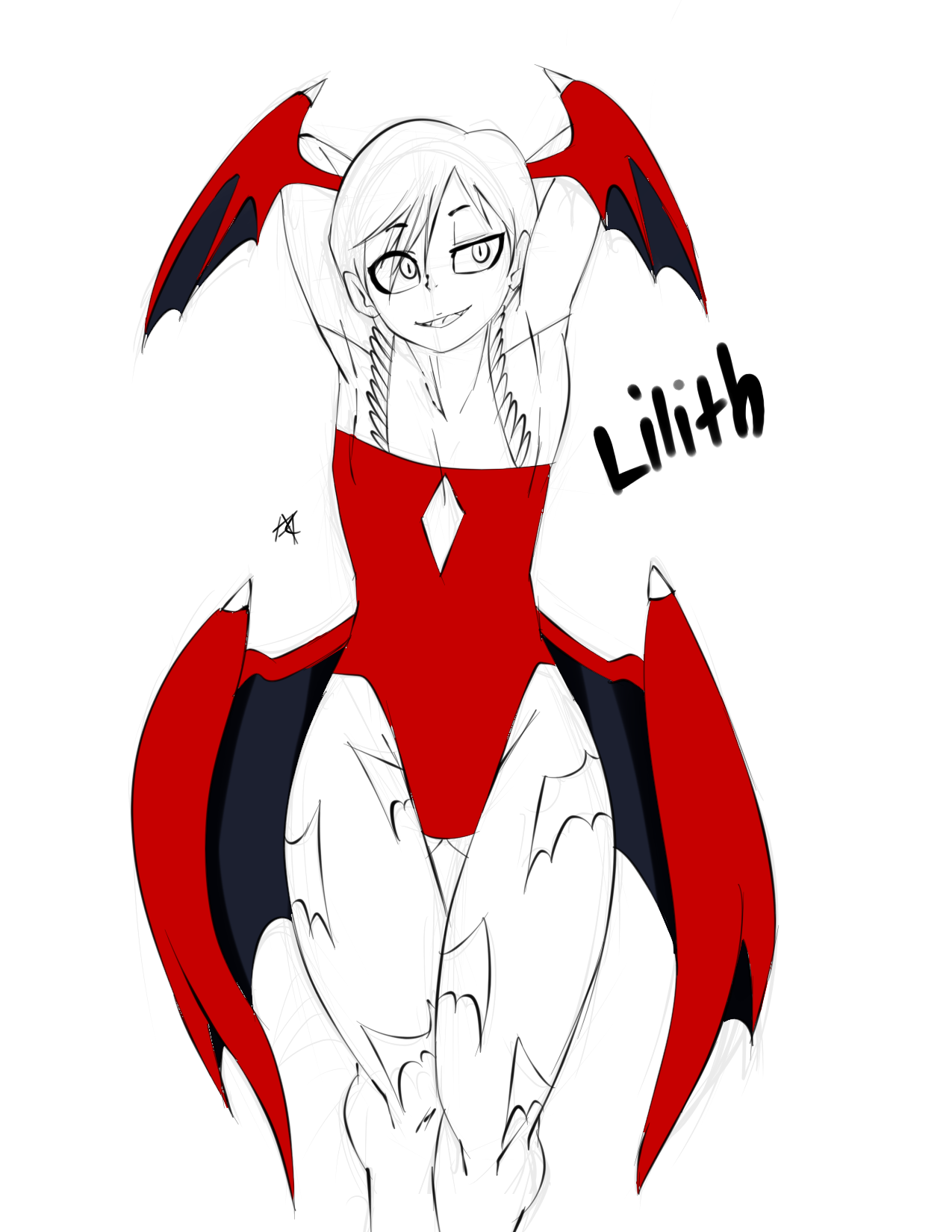 inuyuru:Early morning Lilith doodle