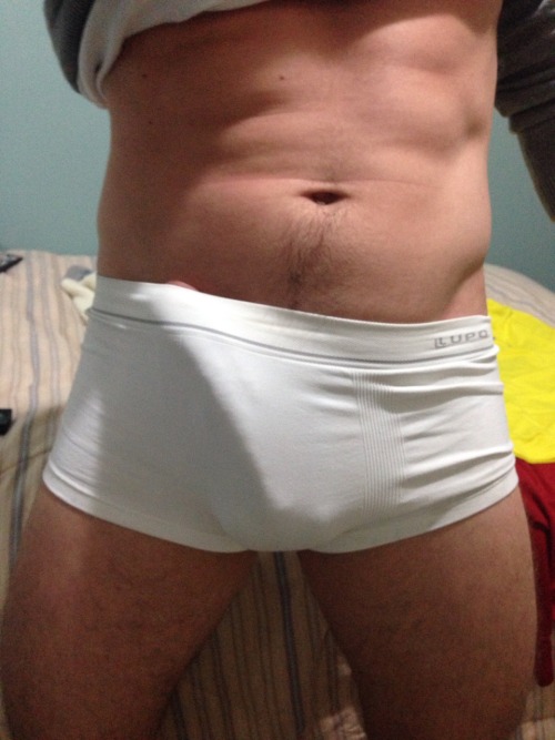 I like white underwear. I’m hard!!