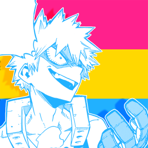 screaming-nope: Panromantic Bakugou icons requested by Anon!Free to use, just reblog!Requests are op