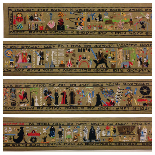 knithacker: Star Wars Saga Cross-Stitched Over EPIC 30-Foot Canvas:  wp.me/pjlln-2