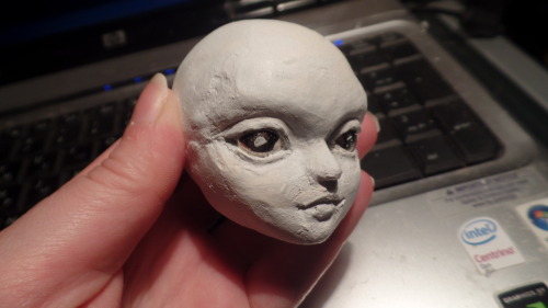 Veliona. Work in progress It has been a long dream of mine to sculpt a tiny-yosd sized doll. Veliona