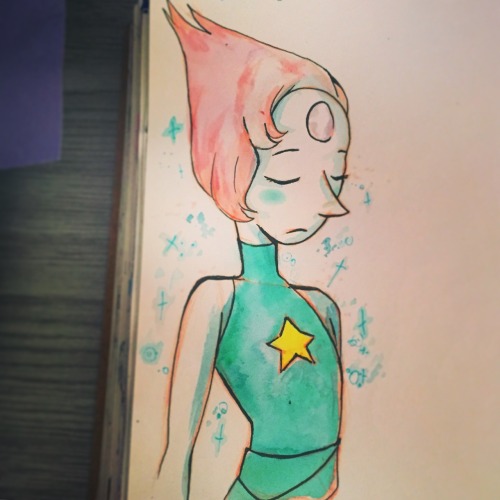 taffyvibritannia:  Back into the swing of art, starting with traditional and ofcourse, Pearl. (Thank you  roadtripsandstuff for a nice afternoon and your kind words :“) ).