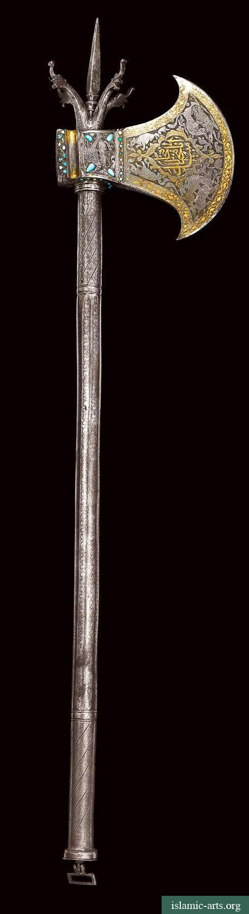 coolartefact:  A Qajar Axe with Dragon Finals, Persia c. 19th century [493x1810]Source: