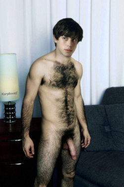 A male in his natural state…naked