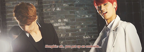 eotteoken-blog:  according to hongbin, hakyeon is rihanna… 