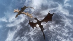 dragonborn-adventures:  Alduin and Paarthurnax