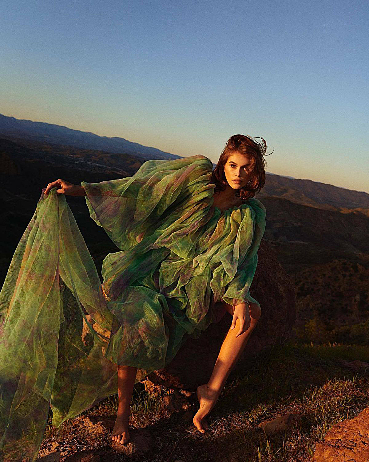 Porn Pics femalestunning:Kaia Gerber for Vogue China,