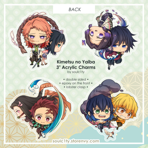 My KNY charms are up for preorder at soulc1ty.storenvy.comPreorder the whole set and grab a free A5 