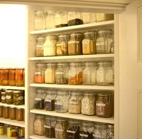 Boston PantryInspiration For A Large Timeless Single-wall Linoleum Floor Kitchen Pantry Remodel With