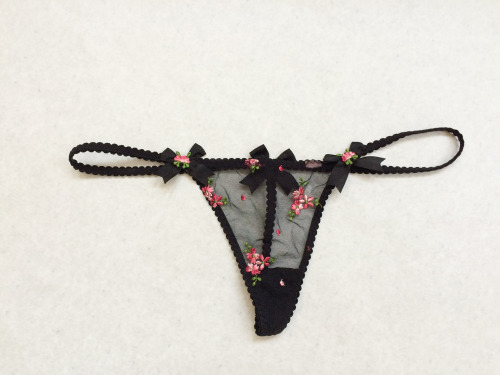 Selling off a ton of my high end lingerie, including these Agent Provocateur floral embroidered pant