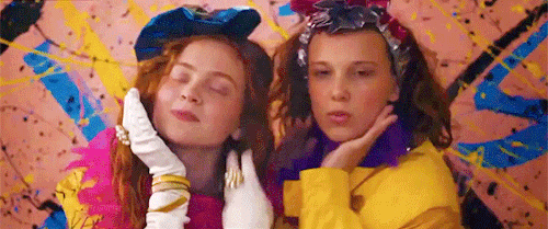 captainpoe:Eleven and Max having fun at the mall!