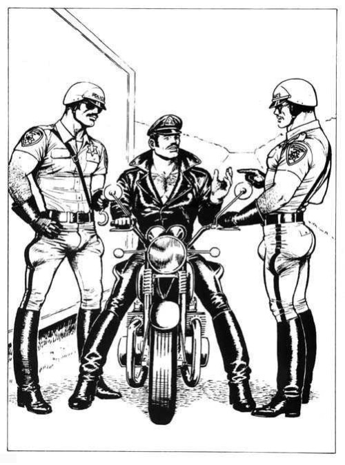 reitstiefel67-blog: #Tom of Finland #gaymen #tall boots #Uniform #Leather 
