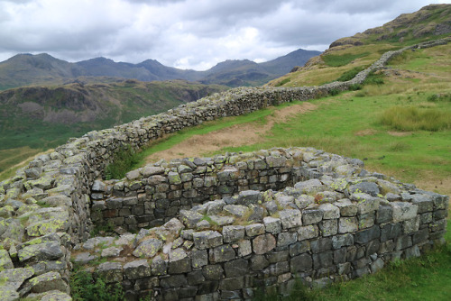 Hardknott Roman Fort (Outer Wall and Towers), Cumbria, 31.7.18.This is the first time I have photogr