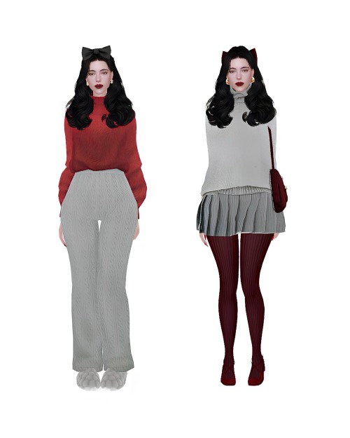 Grey And Red Bellonas Outfits
