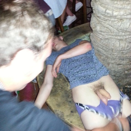 nakedguyspubliclynude: Passed out drunk and stripped by his mates at a party.
