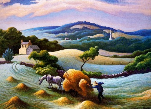 Thomas Hart Benton (1889-1975) - Chilmark Today. 1951.