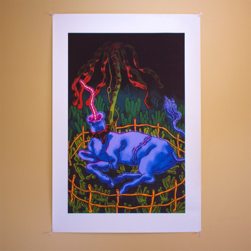 bought my weird unicorn print on society6, and i would recommend