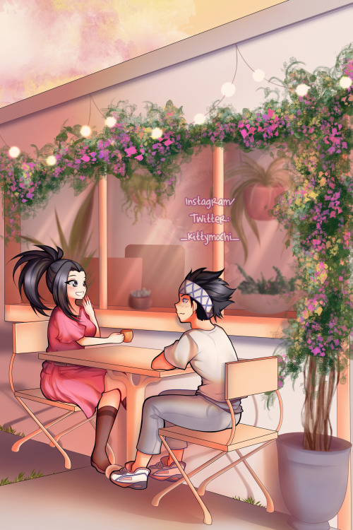 kittymochi-art:My piece for @1milzine! I got to draw AwaMomo~