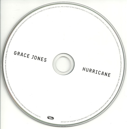 gracejonesbr: Grace Jones: “Hurricane” CD Scans - gracejonesbr