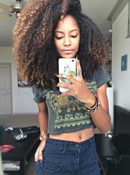 naturalhairqueens:  her curls are amazing. porn pictures