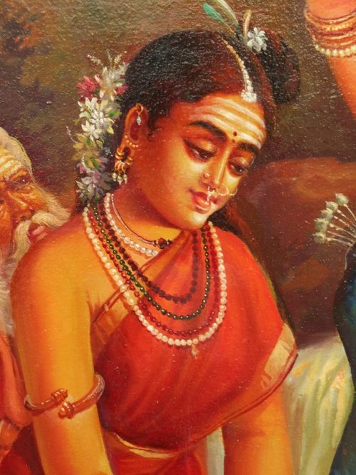Murugan, Valli and Devayani by Artist Sabapathy 
