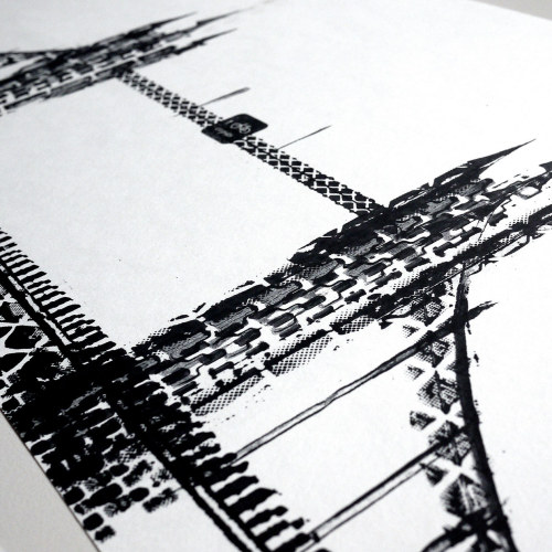 silentgiantla: Architectural Landmarks Created with Bicycle Tire Tracks by Thomas Yang Earlier this 