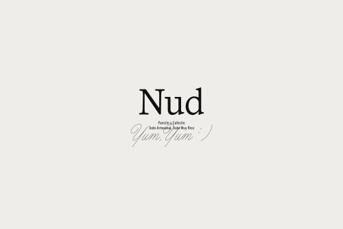 Brand Identity for Nud by Maniac StudioNud is an artisanal...