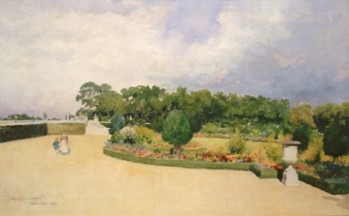 James Wells Champney (1843–1903), Garden of Versailles, 1893