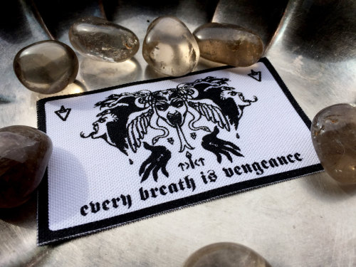 problemglyphs: Hail! Freshly-printed sigils to stitch, glue or pin to your armor! 3 new patches are 