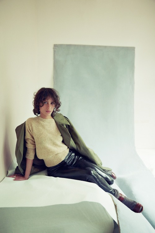 Mati Diop, a French filmmaker and actress working in France and Senegal. Portrait by Camille Bidault