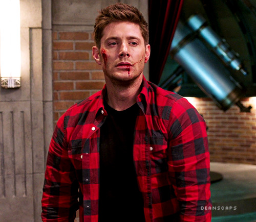 deanwinchesterswitch: @calaofnoldorbloody winchester and that red plaid this is like a sensory overl