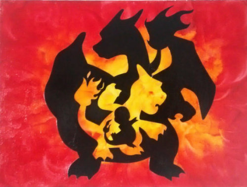 retrogamingblog:Kanto Starters Melted-Crayon Art made by ColorsOfTheWind Follow the Geekiest Blog on