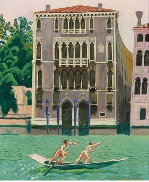 Palazzo Morosini at Canal Grande  - Jens Ferdinand ‘J.F.’ Willumsen,1934.Danish,  1863-1958oil on ca