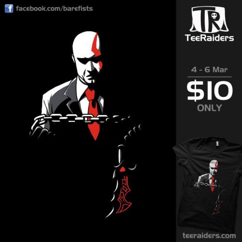 gamefreaksnz:  God of Murder by Barefists US บ for 72 hours only Guess what costume Agent 47 is wearing to the Halloween party tonight? Artist: Redbubble | Facebook | Tumblr