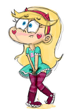 theyellowzone000:  Sketch of Star Butterfly