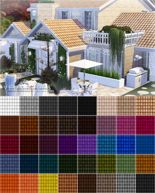 cross-architecture: VEOX Roof, Window and Water PackCandy Roofs (24 Colors) - Download SFSVEOX Roofs