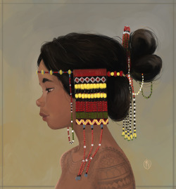 paikingexpress: Filipino tribal girl. Love the tattoos they had, so pretty :D 