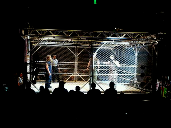:  @CarolinaFrames: Your first look at Daniel Bryan with the Wyatts!!!  OH NO! They