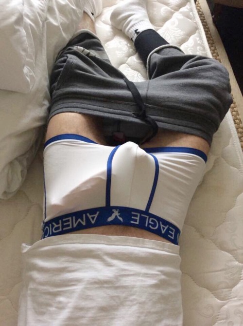 bijockboy:  Bijockboy … Me very very hard in my Ae undies  